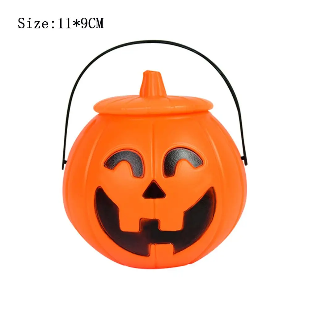 Children Kids Trick Pumpkin Bucket Sweet Holder Halloween Party Decorations Candy Box