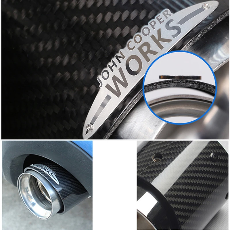 Carbon Exhaust Muffler Tip for MINI Cooper jcw F56 F54 F55 R55 R56 R57 R58 R59 R60 R61 F57 F60 CLUBMAN COUNTRYMAN PACEMAN COUPE