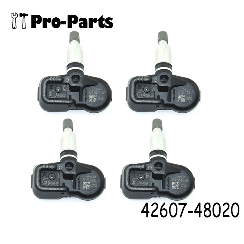 

4 шт./компл. 42607-48020 новые датчики контроля давления в шинах детектор TPMS для Toyota Lexus LC RX PMV-C215