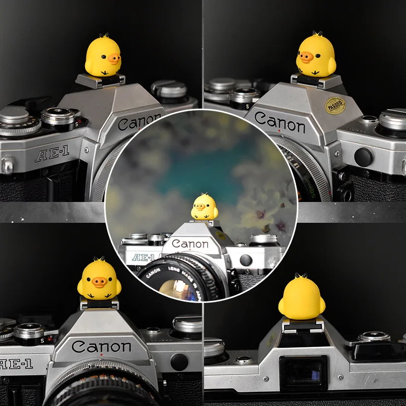 Adorável Pig Chick Hot Shoe Cover, Anti-Poeira Cap para Nikon, Canon, Sony, Fujifilm, Samsung, Panasonic, Leica, Olympus, 3D