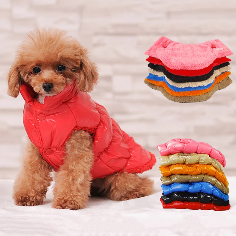 Fashion Puppy Medium Dog Down Jacket Waterproof Pet Clothes for Small Dogs Winter Warm Chihuahua Poodle Clothing kurtka dla psa