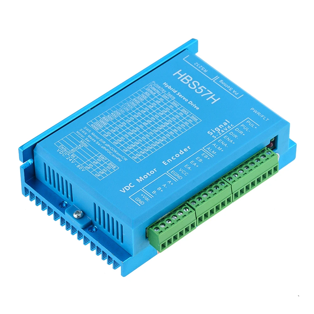 1Pc Nema 23 Closed-Loop Motor Hout Router Machine Stepper/Hybrid Servo Driver HBS57H Verbeterde Versie Dc 16V-70V Cnc