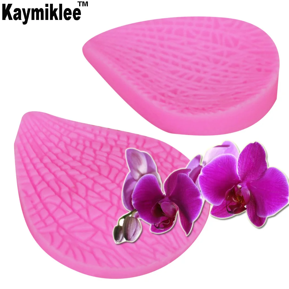 Kaymiklee M208 Orchid Petals Flower leaf Silicone sugarcraft mold mould gum paste cake decorating fondant tool