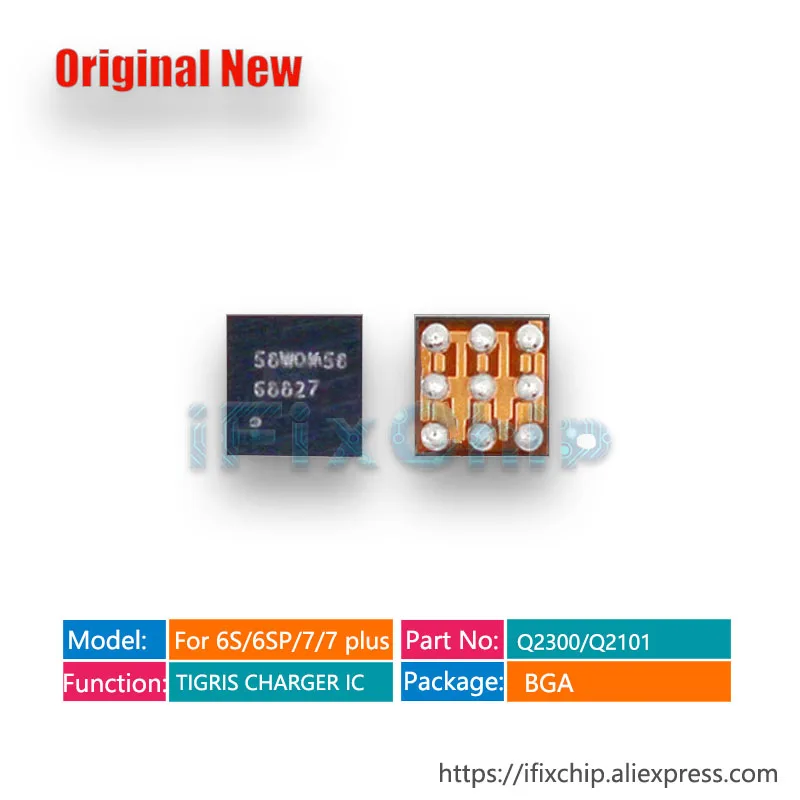 

10 шт./лот оригинальный Q2101/CSD68827W для iphone 7/7plus/7plus USB-зарядка/зарядное устройство NX ic chip 9 контактов