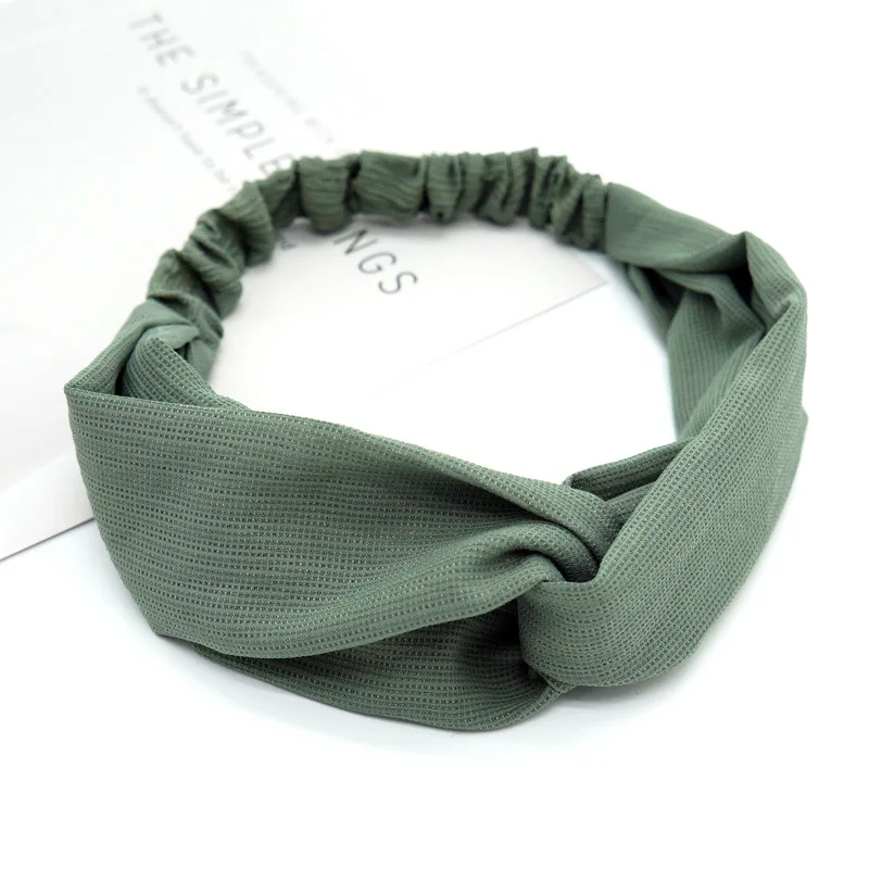 Korean Style Solid color Women\'s Hair Band Cotton Casual Face Shield Headband Female Woman Hair Accessories