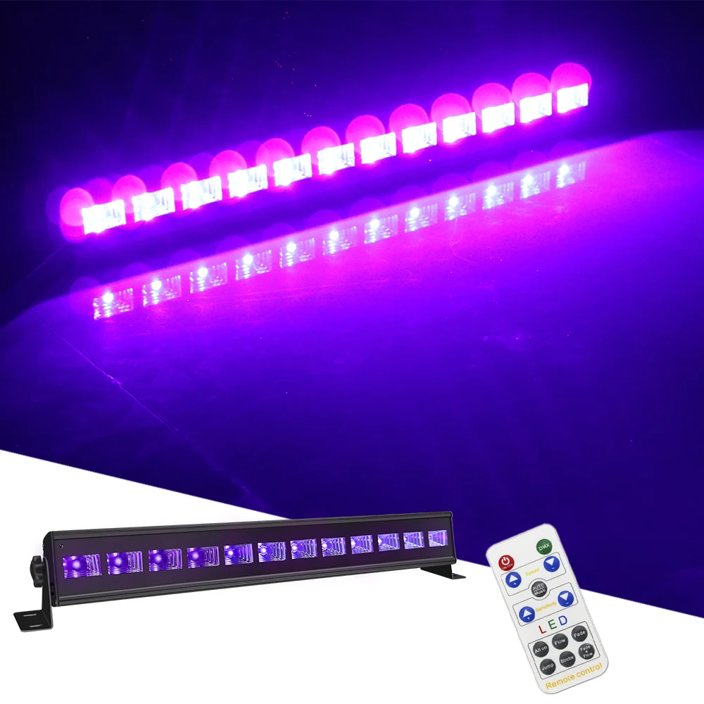 12X3W LED UV Strobe Light DMX512 UV Running Horse Light DJ Disco LED Music Party Wash Effect Lights For Wedding Bar Indoor KTV