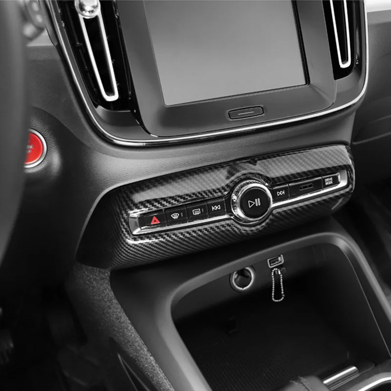 Car Accessories For Volvo XC40 C40 2018-2025 Carbon Fiber Color Change Decoration Styling Frame Cover Trim Car sticker LHD