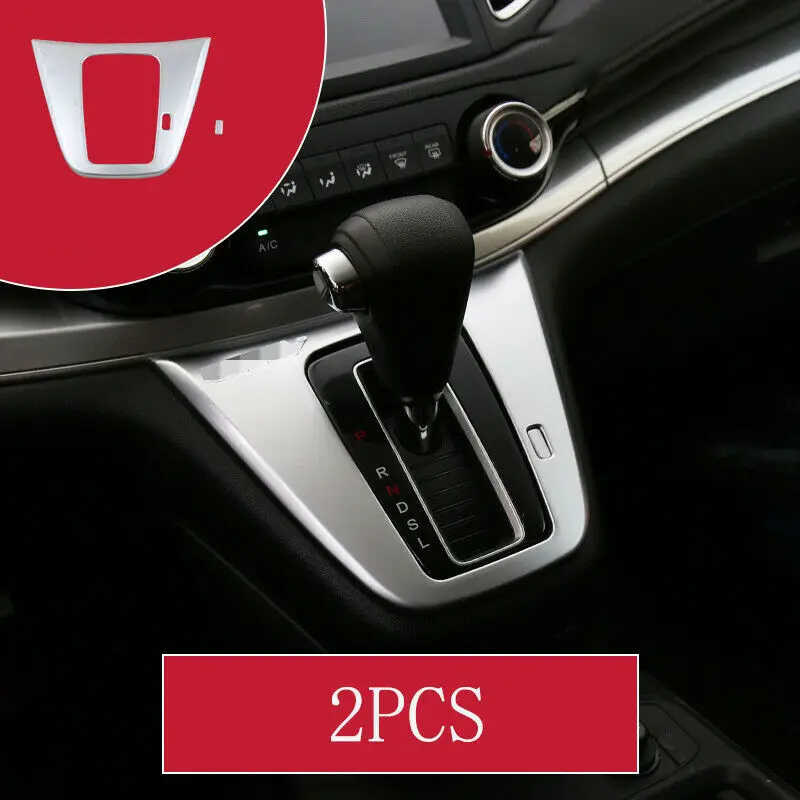 

Для Honda CRV 2012-2016 ABS Серебряная центральная консоль переключения передач панель обшивки 2 шт. модификация автомобиля автозапчасти