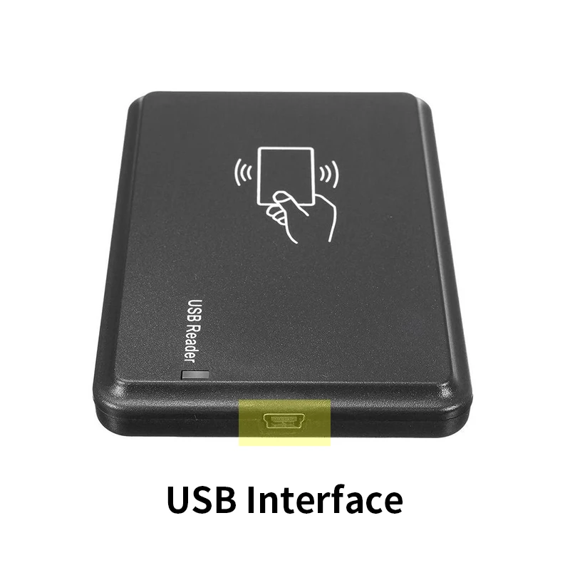 Imagem -05 - Leitor de Cartão Rfid de 13.56mhz ic Uid Leitor de Cartão Somente de Frequência Porta Usb Programador de Cartão Inteligente Mais 10 Peças 13.56mhz Keyfobs