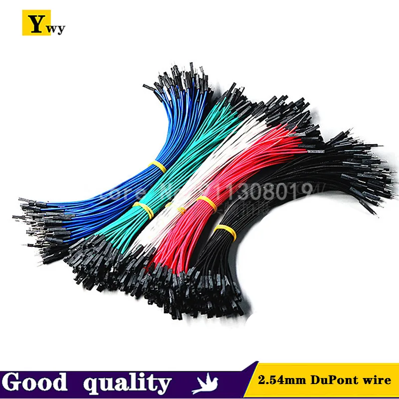 100PCS/LOT 2.54 mm DuPont wire connection wire jumper 1P female to female male to female male to male 10cm 20 30cm Color