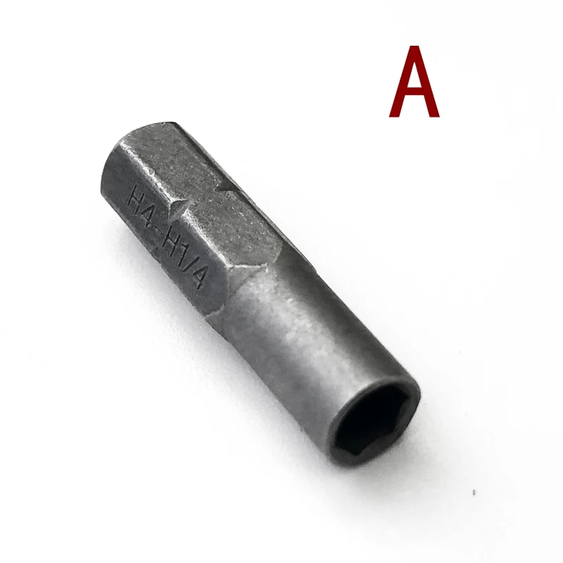 Hex 4mm Insert Micro Bit Adapter, screwdriver inserts bit socket to H4 hex bit Mounting Adapter match 6.35mm Hex Handle