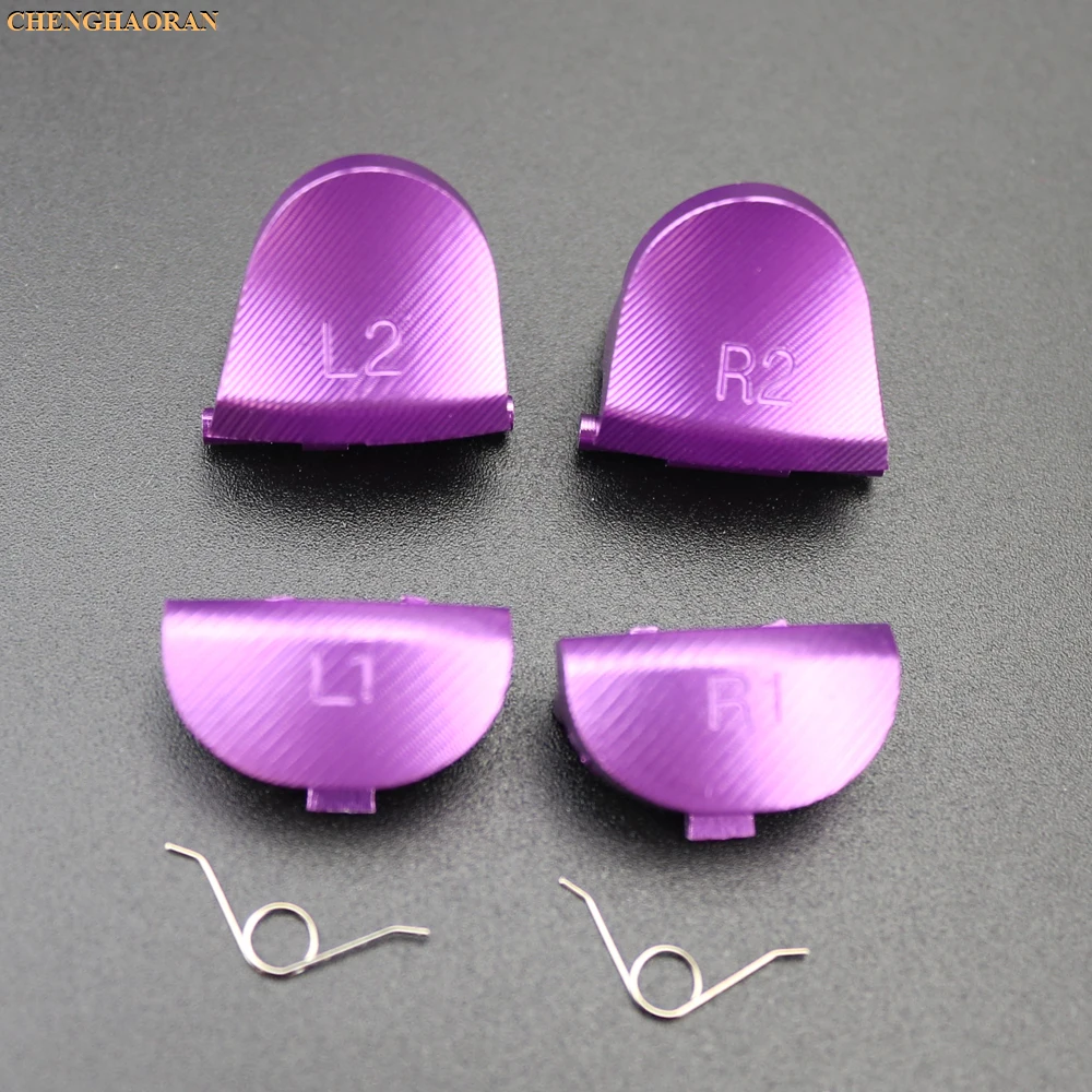 Pulsanti Trigger in metallo alluminio per Controller PS4 pulsanti Trigger personalizzati in metallo L1 R1 L2 R2 per Controller DualShock 4 PS4 Slim