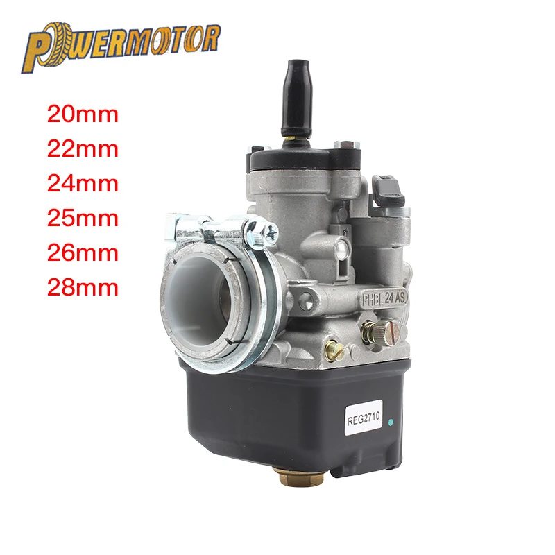 For Dellorto PHBL 20 24 25 26 28mm Motorcycle Carburetor 2T 4T Stroke Engine Racing Carburetors Scooter Enduro Motocross Tuning