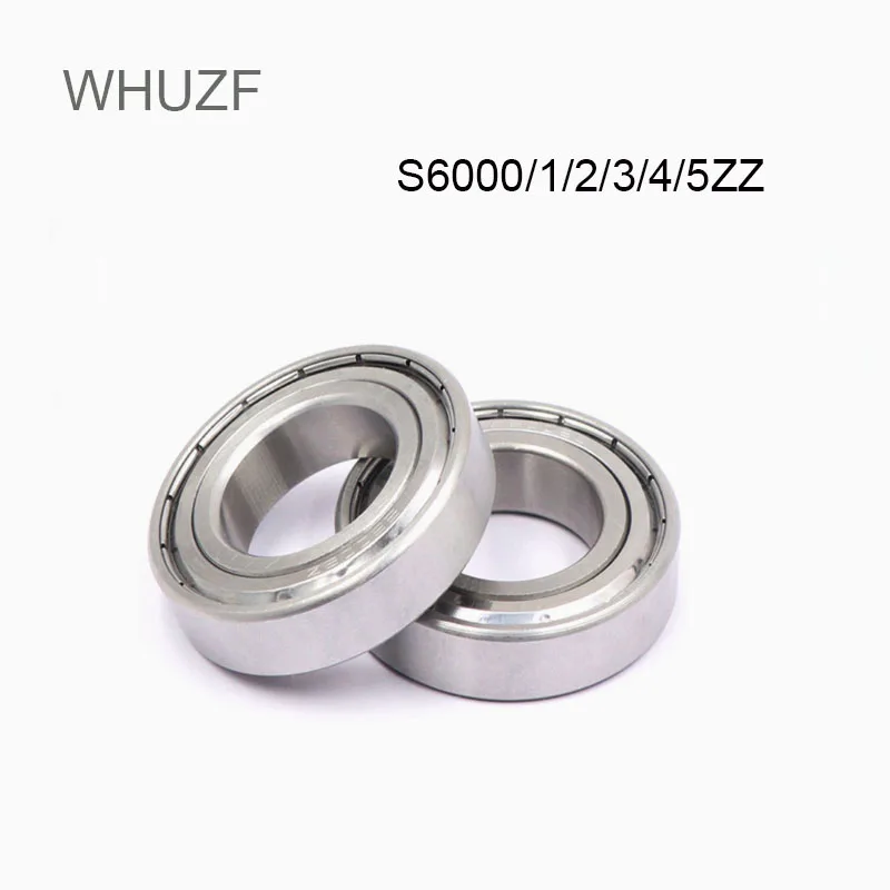 WHUZF Free Shipping  S6000 S6001 S6002 S6003 S6004 S6005ZZ Stainless Steel Ball Deep Groove Ball Bearing Bike Bicycle Parts