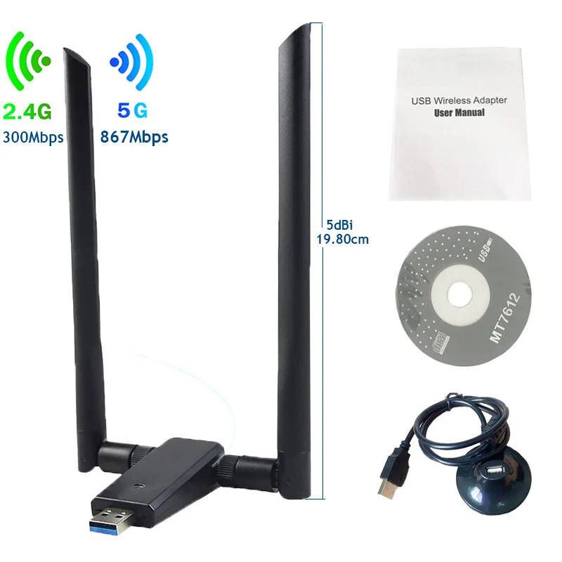 

OEM новый продукт wifi прямой нано-адаптер usb 2,4 GGhz/5 Ghz ac 1200mbps usb 3,0 интерфейс wifi ключ