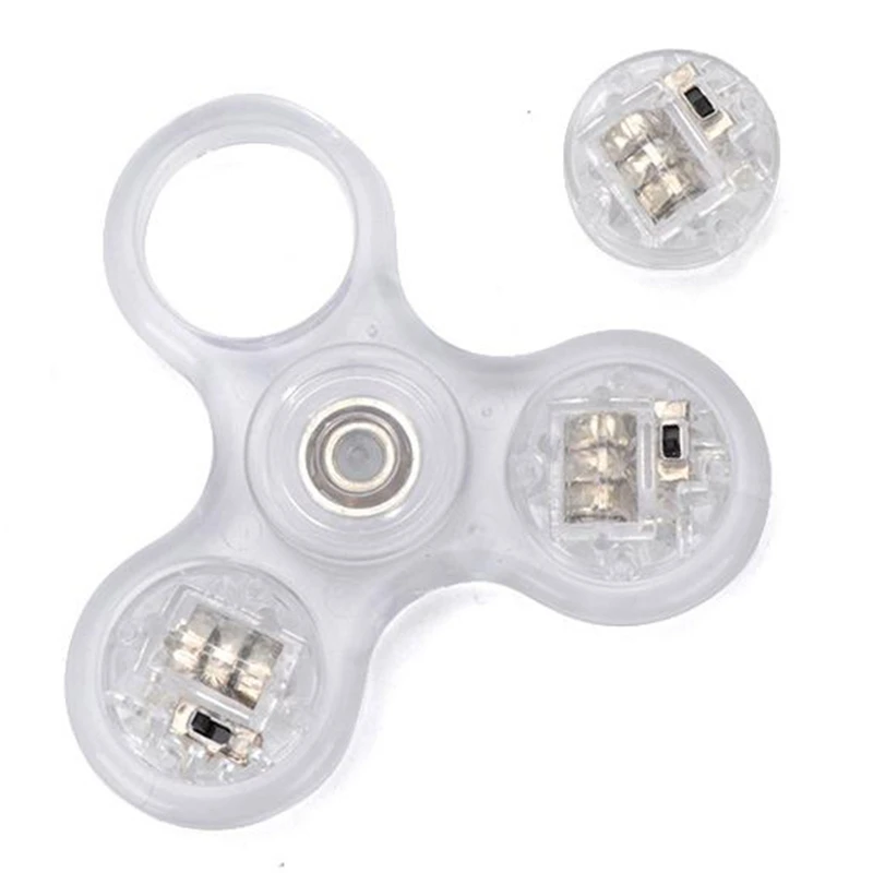 2021 nowy LED Light Fidget Spinner,Rainbow zabawka Spinner Light Finger Hand Spinner dla dzieci dorosłych