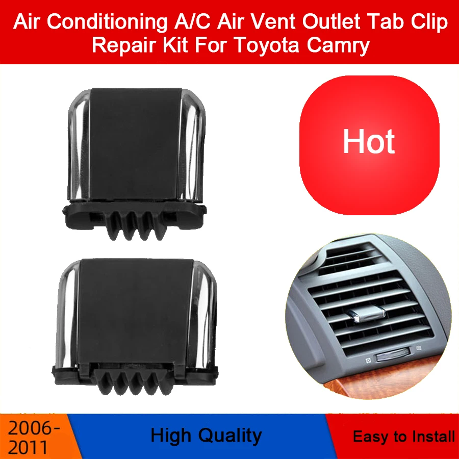 Air Conditioning A/C Air Vent Outlet Tab Clip Repair Kit For Toyota Camry Interior Air Conditioner Accessories Front Rear