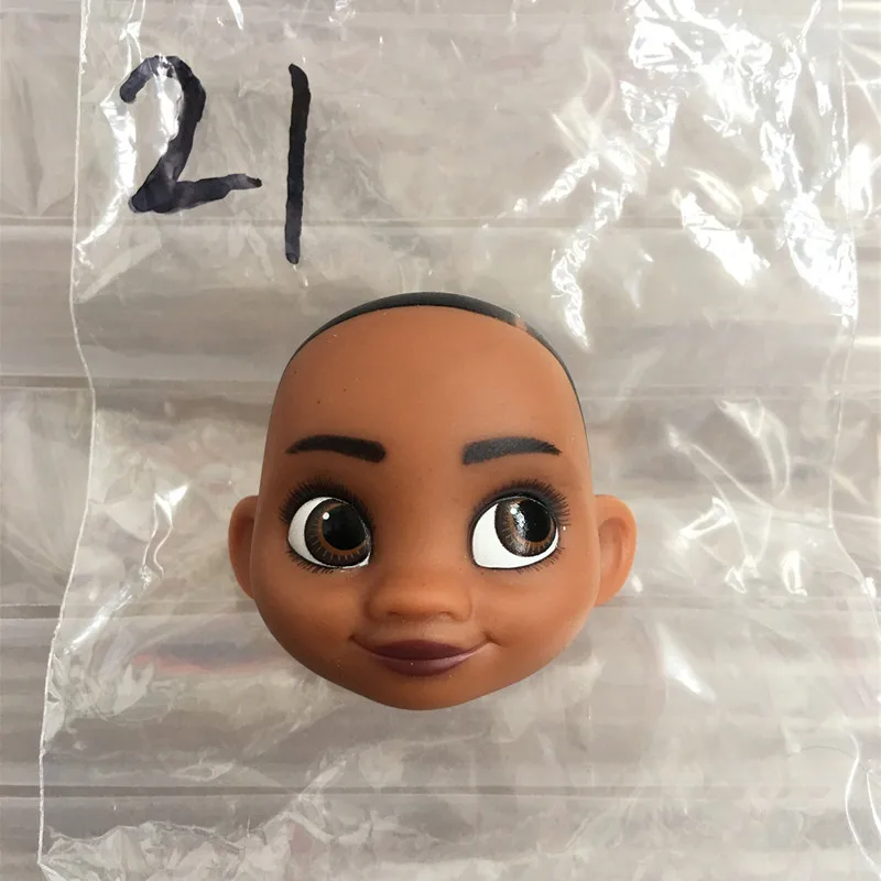 Lovely Princess Bald Head DIY Planting Long Soft Hair Doll Head Belle Snow white Baby Girl Favorite Princess Doll Part