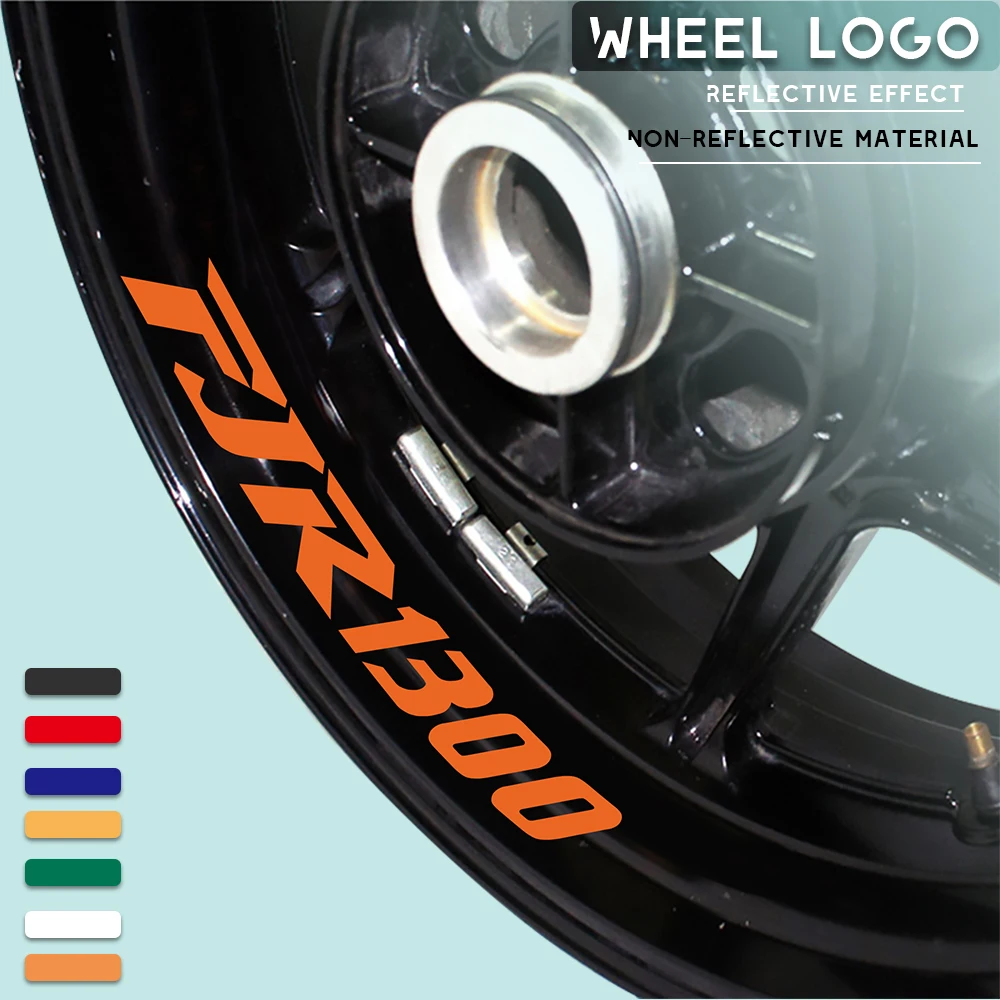 

Motorcycle wheel logo sticker reflective moto rim tire accessories decorative decals for YAMAHA FJR1300 fjr 1300