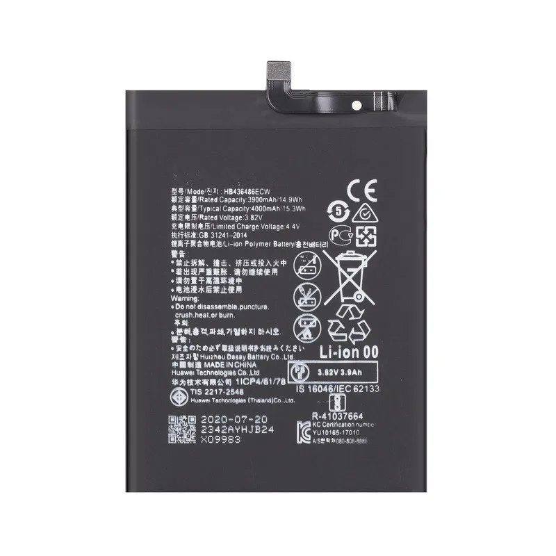 100%  NEW  Battery 4000mAh HB436486ECW For Huawei mate10 / Mate10 pro/ Mate 20 Pro/Mate X ALP-AL00 batterie+Tools