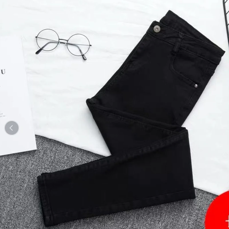 Women Classic Pencil Pants High Waist Jeans Denim Trousers Winter Leggings Push Up Sexy Plus Size Fashion Dress Elegante Clothes