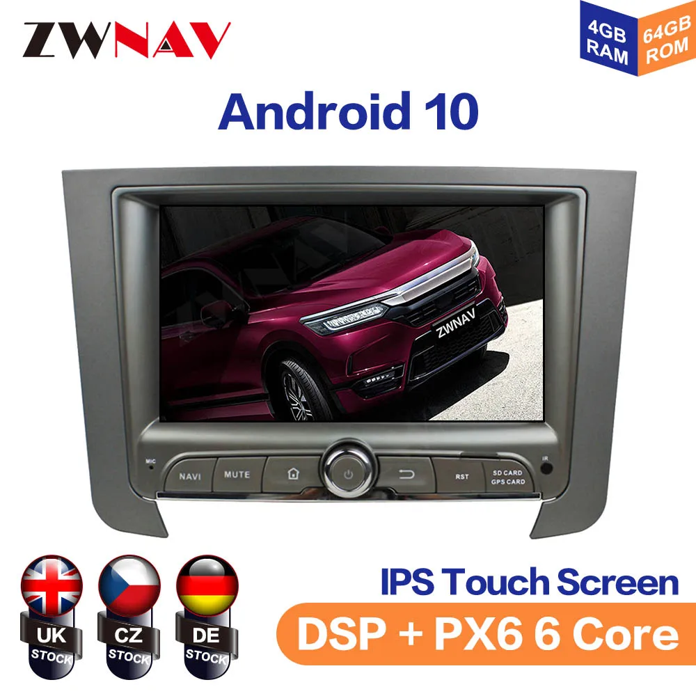 Car DVD Player Android 10 PX5/PX6 GPS Navigation For HYUNDAI REXTON 2014 Auto Radio Stereo Head Unit Multimedia Player DSP