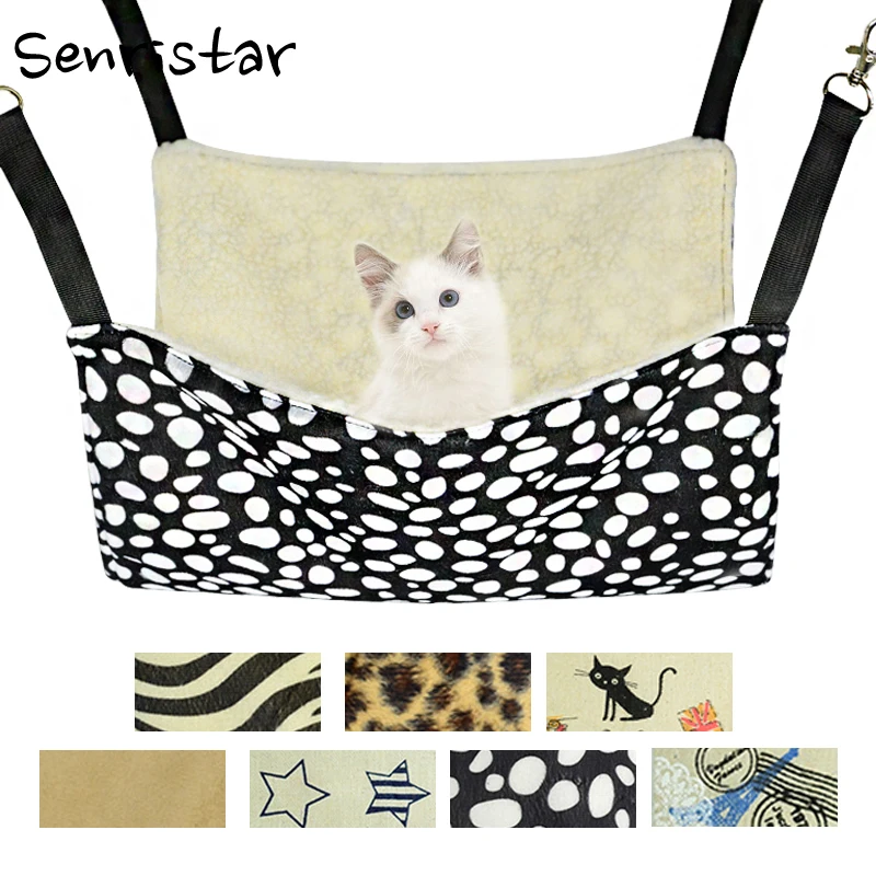 Hanging Cat Hammock For Pet Cage Soft Cotton Cat Bed House Hammock Winter Warm Hamster Kitten Chair Hammock Hot Cushion Mat