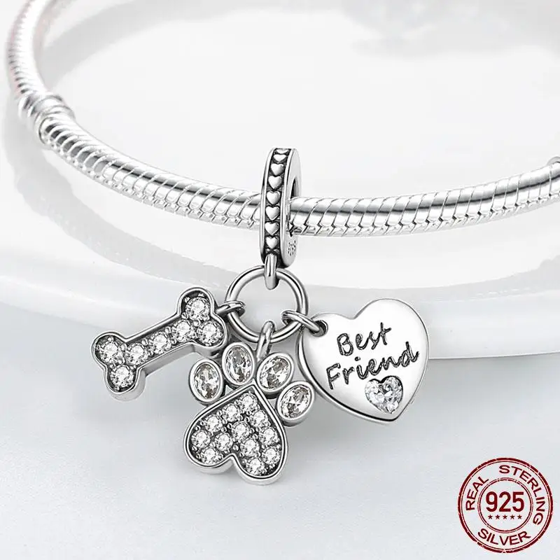 Im Angebot Charms Kleine Mädchen Jungen Anhänger Prinzessin Prinz Hund Katze Perlen Passend für Original-Armband Schmuck Kindergeschenk – Detail 31