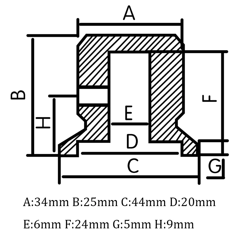 Bouton de Volume en Aluminium pour Amplificateur Audio HIFI, Potentiomètre, Atténuateur, Diamètre 44mm, Recommandé 25mm, Noir, Argent, Or