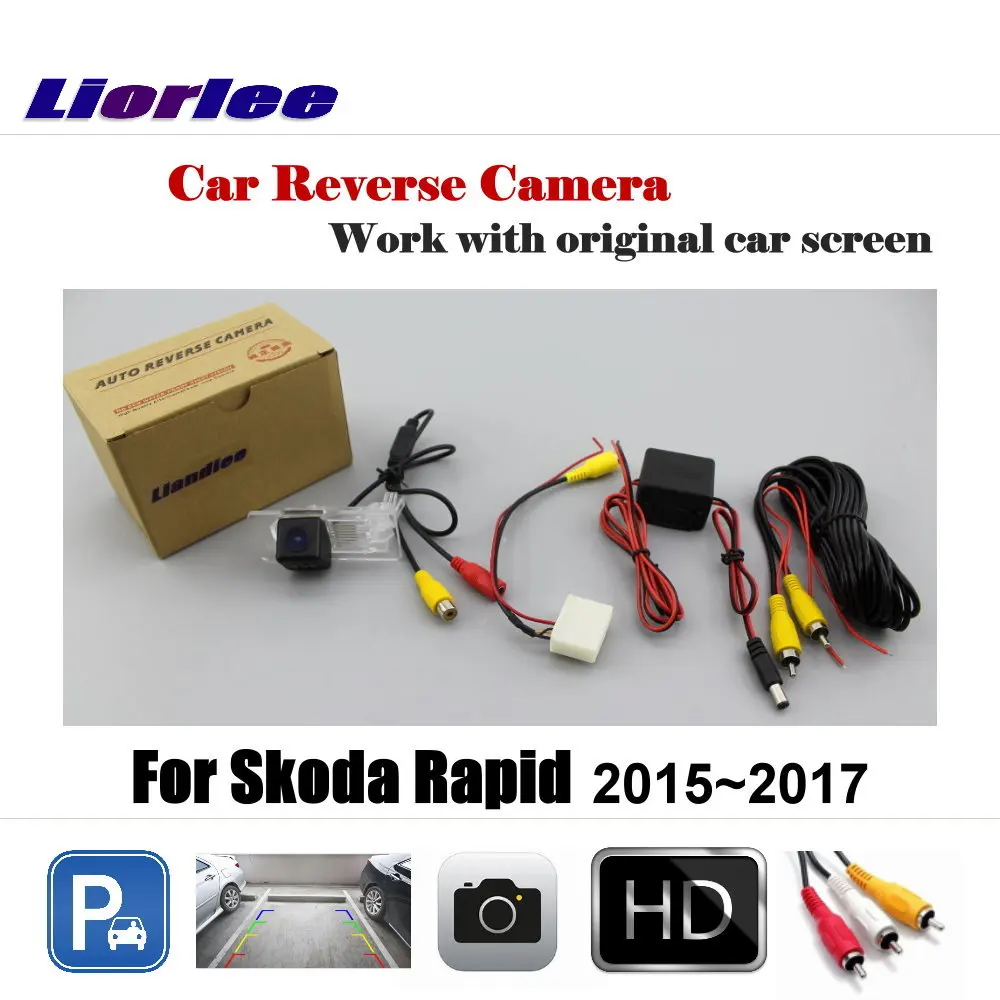 

For Skoda Rapid 2012-2022 Original Display Reverse Image Car Rear View Rearview Camera Back Parking HD CCD OEM CAM