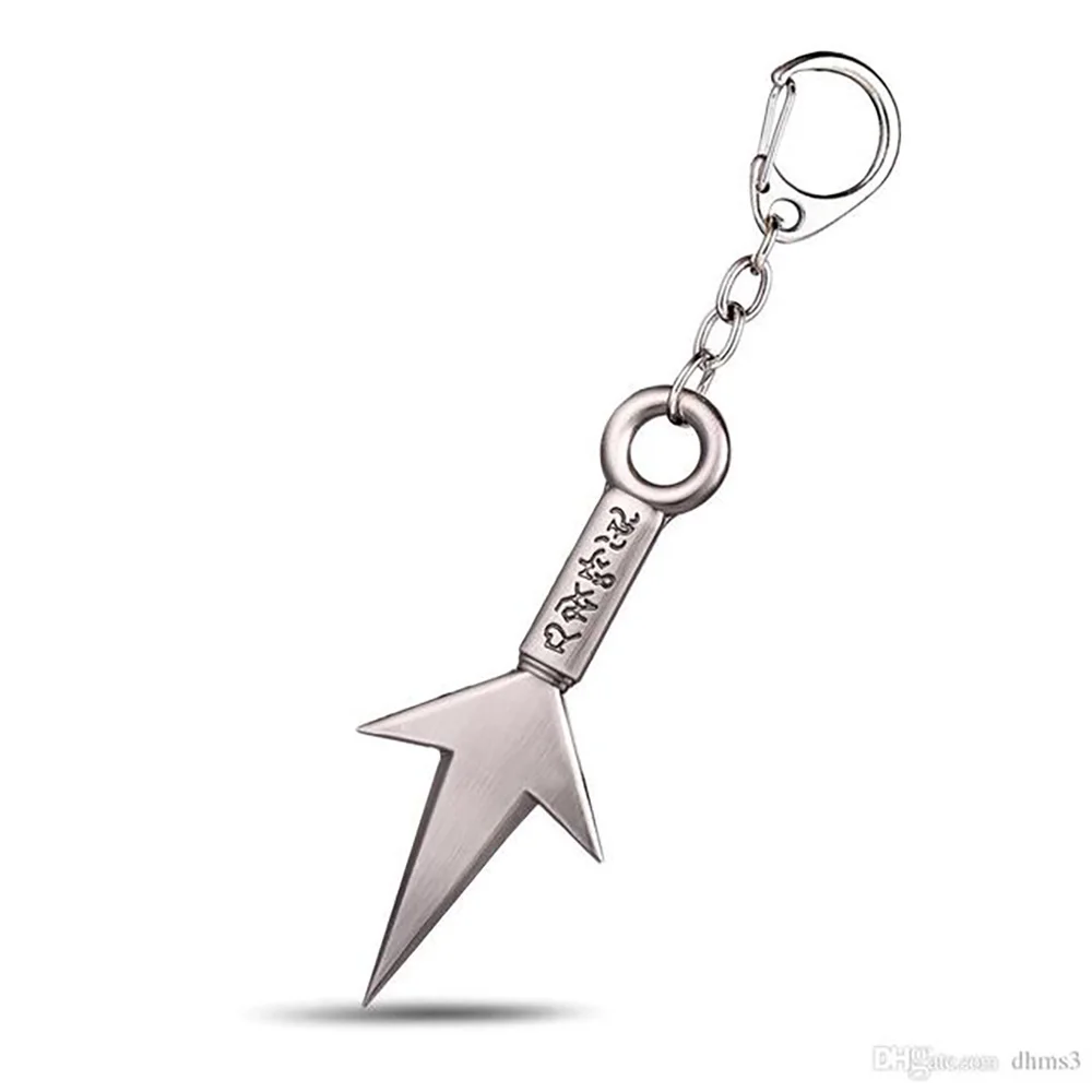 Anime Keychain Sasuke Uchiha Kunai Weapon Sword Pendant Key Chains Keyring Figure For Men Women Toy Jewelry Car Acessories