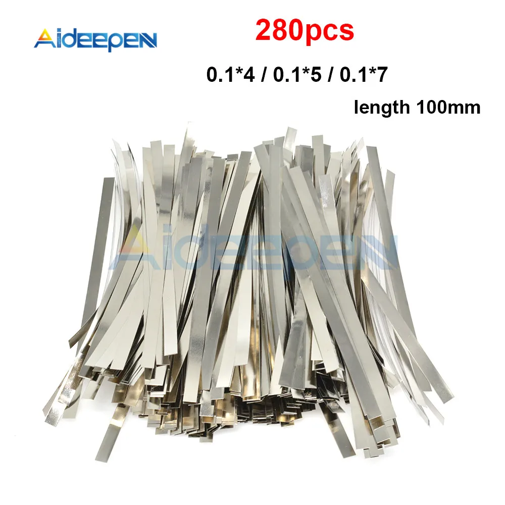 

280pcs Nickel plated steel strip Nickel Plate Strap Strip Sheets for 18650 battery spot welding machine Welder /Spot welder
