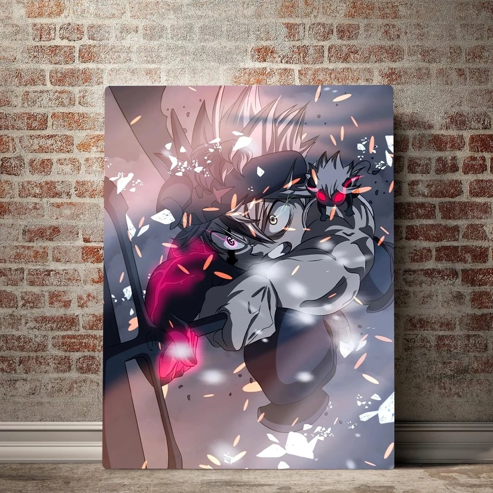 

Printed Black Clover Pictures Home Decoration Japan Fight Anime Canvas Painting Modular Modern Wall Art Poster Living Room Frame