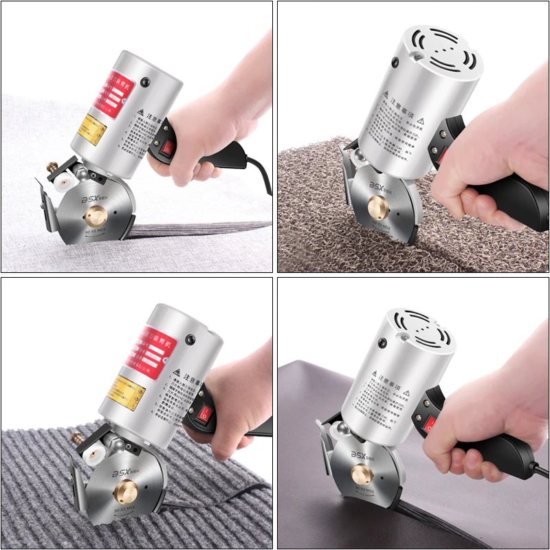 C-90 Electric Round knife Cutting Machine Clothing Electric Scissors leather Cloth Paper Hand-held Electric Scissors