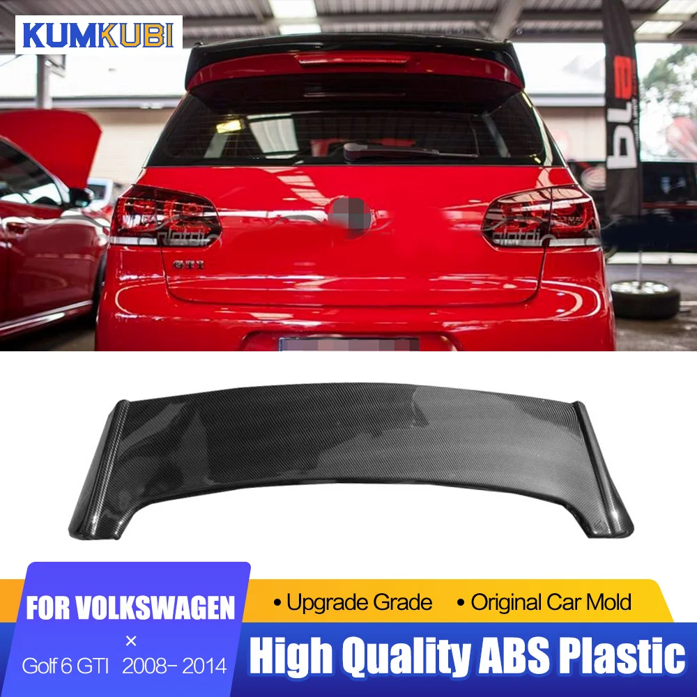 

For Volkswagen VW Golf 6 MK6 GTI R Spoiler 2008-2014 Rear Roof Spoiler Lip Wings Spoiler For Volkswagen Golf 6 GTI/R20 Spoiler