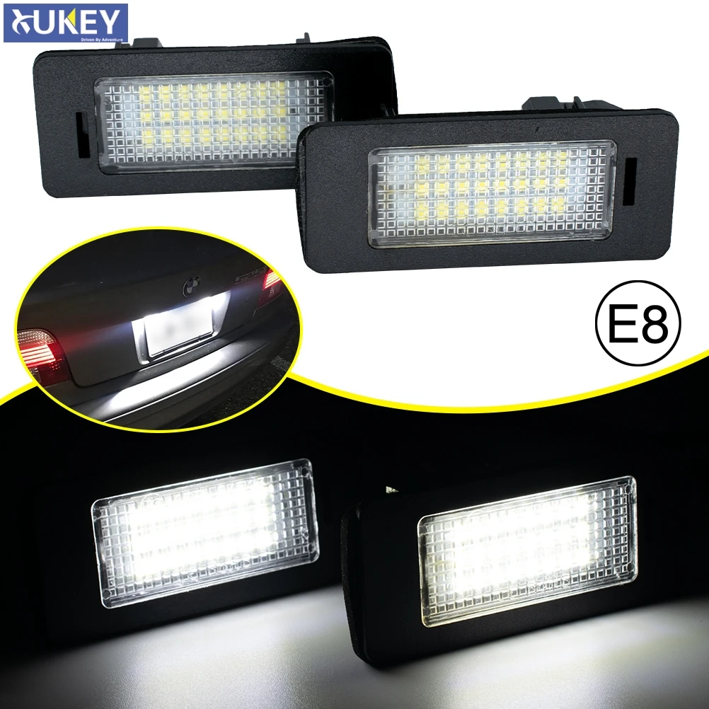 2x Canbus Led Number Plate HID White Rear Tag License Plate Light Lamp For BMW E39 M5 E70 E71 X5 X6 E60 M5 E90 E92 E93 M3