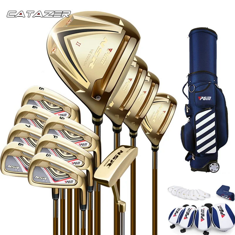 

Top Professional Complete Golf Clubs Set for Men Putter Bag Headcover Shafts Iron Carbon Bar Adjustable Angle Changeable Rod