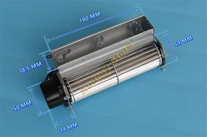 2450rpm DC12V-DC24V 0.6A Double ball bearing large air volume 60180 roller type brushless cross flow fan air blower