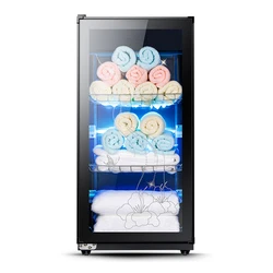 220V Towel Heating Disinfection Cabinet Beauty Salon Steam Wet Towel Ultraviolet Disinfection Cabinet Facial Towel Warmer