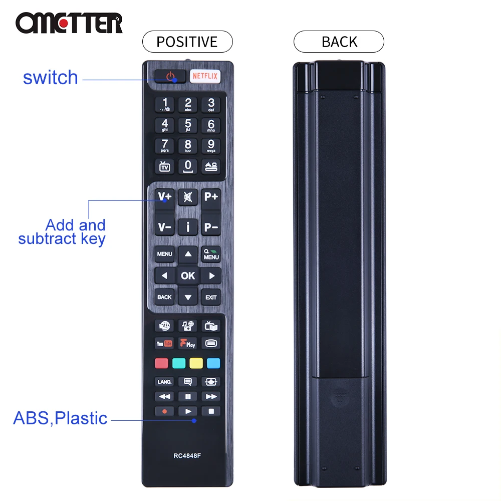 RC4848F Baru untuk Remote Control TV Hitachi 48HB6T72U 55HK6T74U 49HK6T74U 43HB6T72U 32HB6J61U 48HK6T7