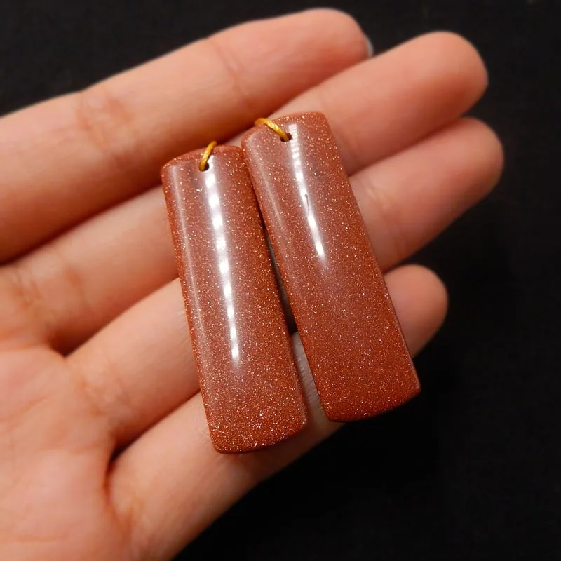 Sales 1Pairs Red Sand Sun Sita Fashion Style Women Earrings 40x12x5mm 8.8g Semiprecious Stone Fashion Women Earrings Accessories