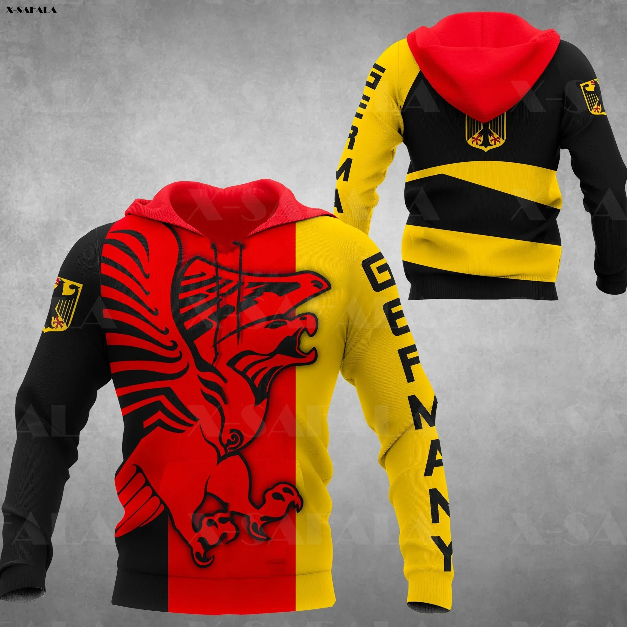 

Special Germany Eagle Tattoo 3D Print Zipper Hoodie Man Pullover Sweatshirt Hooded Jersey Tracksuits