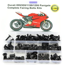 Fit For Ducati 899 959 1199 1299 Panigale Motorcycle Coling Full Fairing Bolts Kit With Washer Speed Nuts Screws Steel