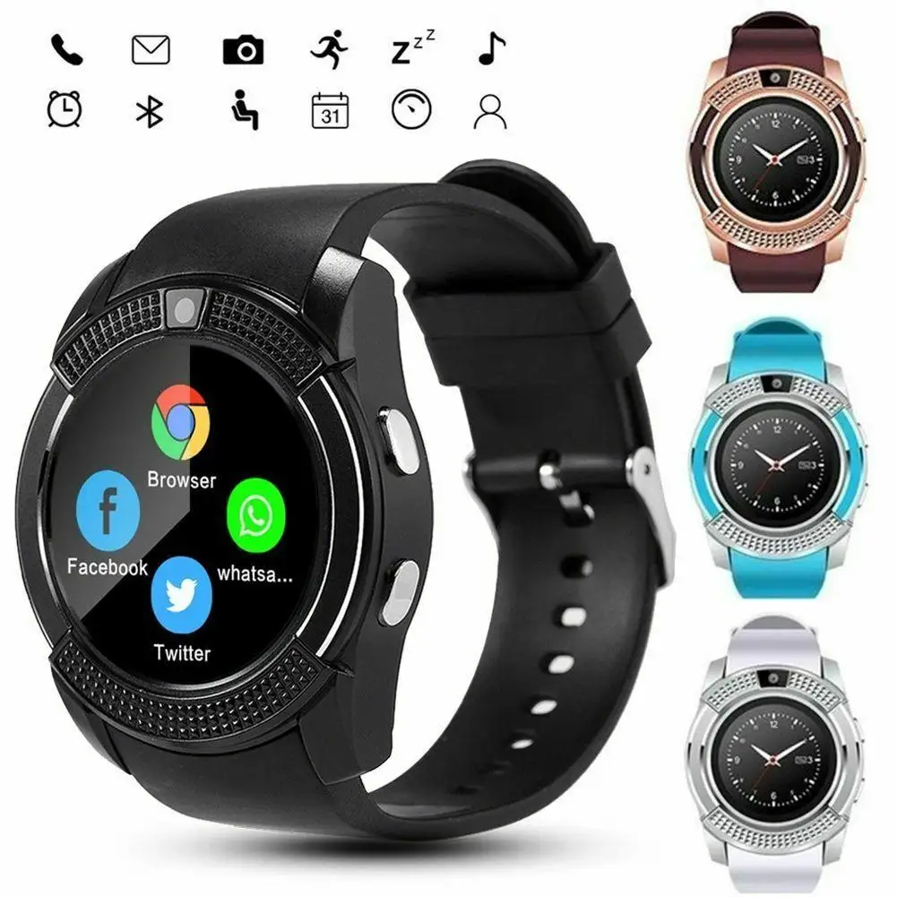 

Men Sport Smart Watch Fitness Tracker Bluetooth Wristwatch SIM GSM Watch Phone for Samsung Huawei Xiaomi LG Moto Android