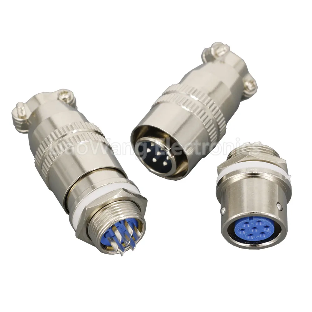 1 Satz 12mm Reverse XS12-(2/3/4/5/6/7/8) Schraub-Luftfahrtstecker, XS12J2Y, XS12K2P, Luftfahrtstecker-Kabelverbinder – Detail 2