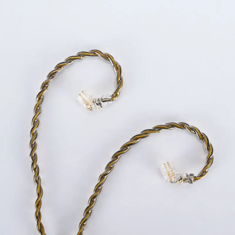 Cable para auriculares HiFi, línea de actualización de 4 núcleos, chapado en cobre y oro mezclado, MMCX/0,78mm, 2 pines/QDC/TFZ para SE535 UE900S, venta directa de fábrica