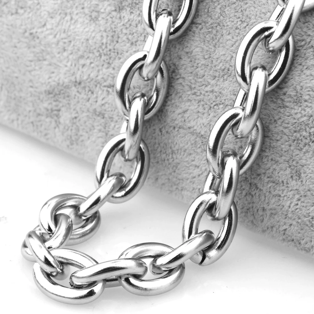 8/11/13/15MM Round Rolo Link Chain Stainless Steel Silver Color/Gold Color/Black Jewelry Men Women Necklace Or Bracelet 7-40