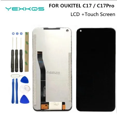 100% Original New 6.35 inch OUKITEL C17 PRO LCD Display+Touch Screen Digitizer Assembly LCD+Touch Digitizer for OUKITEL C17PRO