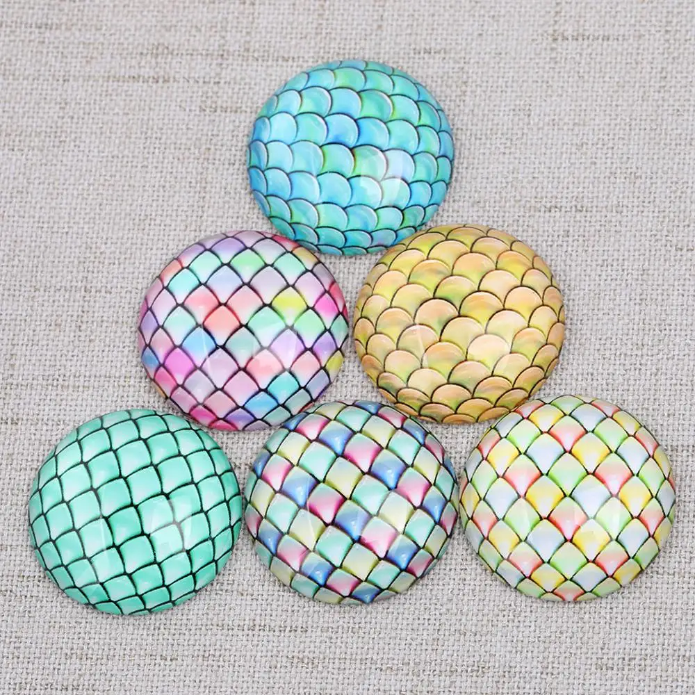 reidgaller new mixed scale photo round glass cabochon 10mm 12mm 14mm 18mm 20mm 25mm diy handmade jewelry finding components