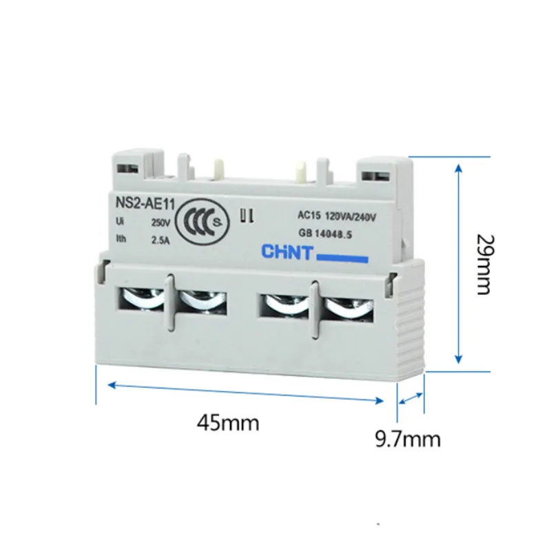 

Chint Motor Starter Secondary Contact NS2-AE11 Accessories Slip-Often 1 ON 1NC